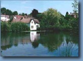 Pond in Bishopstone Village, Wiltshire